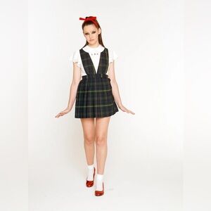 Green Tartan Pinafore